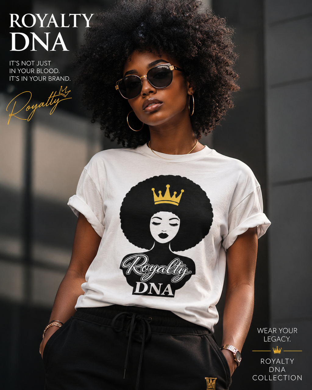 ROYALTY DNA Melanin Statement Tee