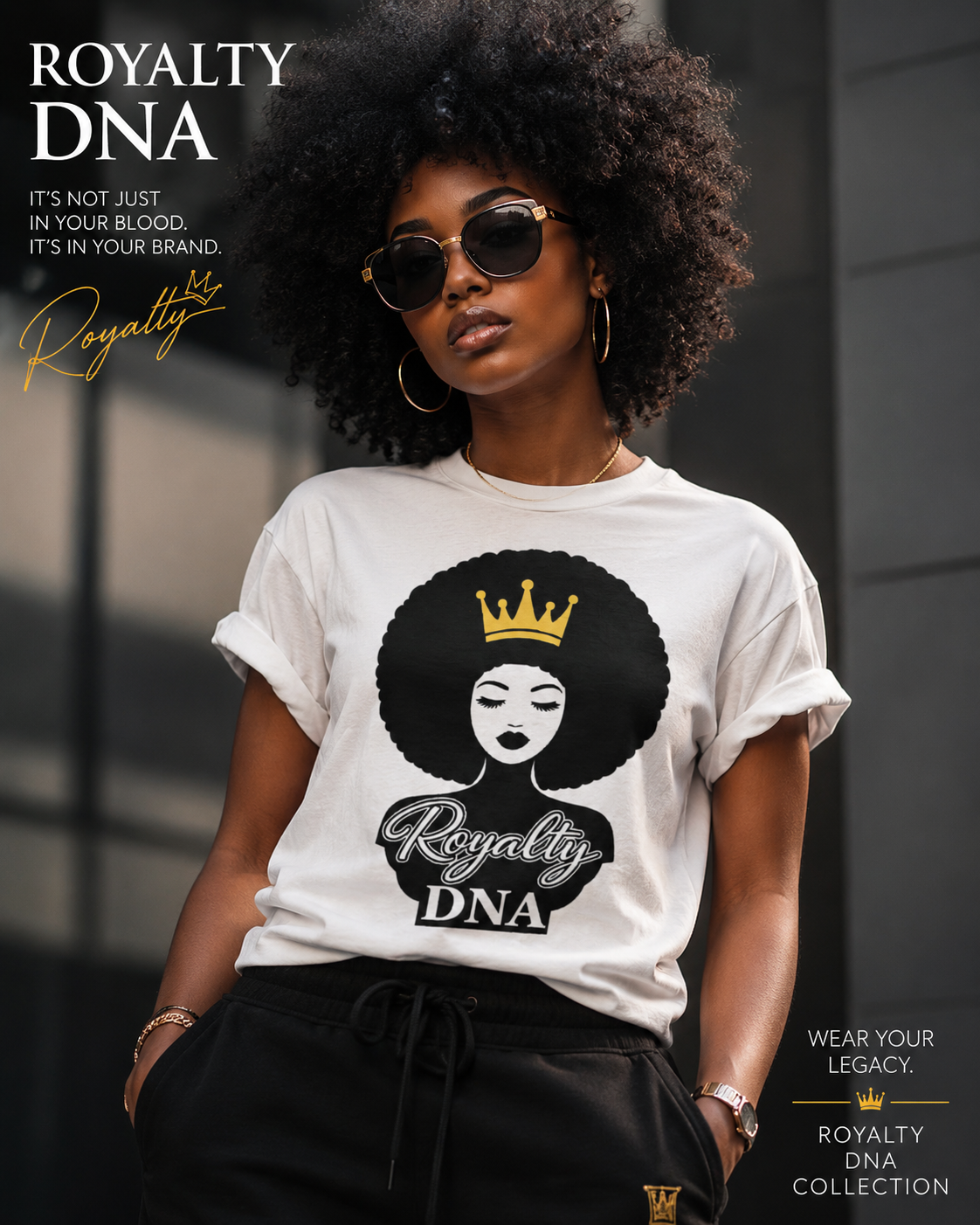 ROYALTY DNA Melanin Statement Tee