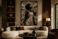 Black Freedom Angel Wall Art
