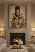 Black Queen Renaissance Wall Art